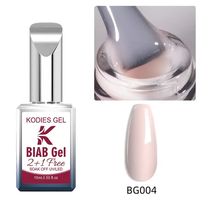 KODIES GEL Biab Builder Gel pour ongles dans une bouteille HEMA Free TPO Gel de Construction gratuit pour Extension