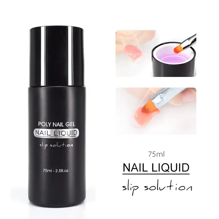 Gel à ongles acrylique liquide pour tremper UV LED Extension Gel brosse