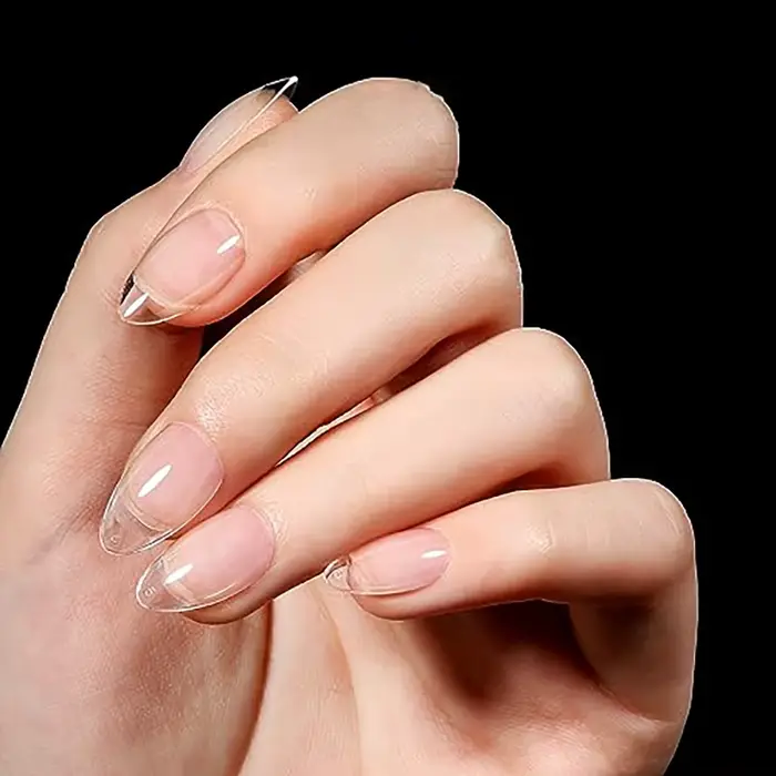 240/330/600 pièces pointes d'ongles en amande ultra-courtes-gel doux, finition demi-matte, press-ons