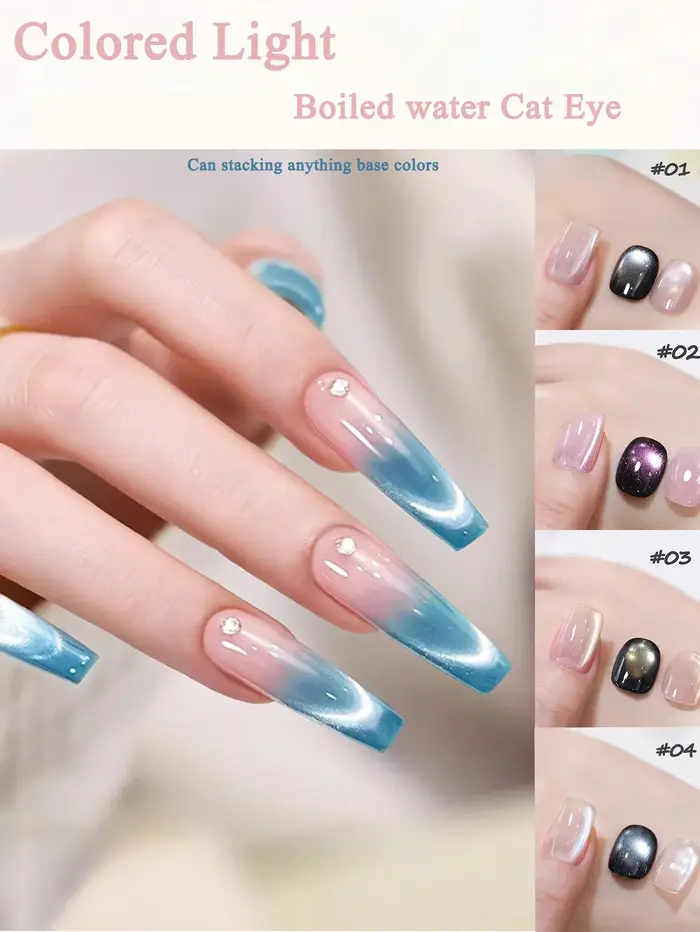 SHAKA 1-4 pièces Nouveauté Printemps/Été Meilleures ventes Vernis à ongles bleu