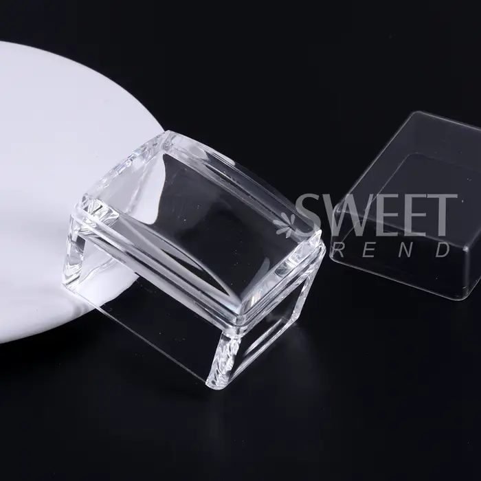 Kit de plaques d'estampage pour ongles carrés, manucure française, pochoir de vernis en Silicone Tra