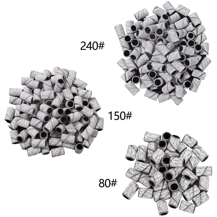 80 # 150 # 240 #   Zèbre bandes de ponçage Machine forets à ongles soins des pieds polissage manucur