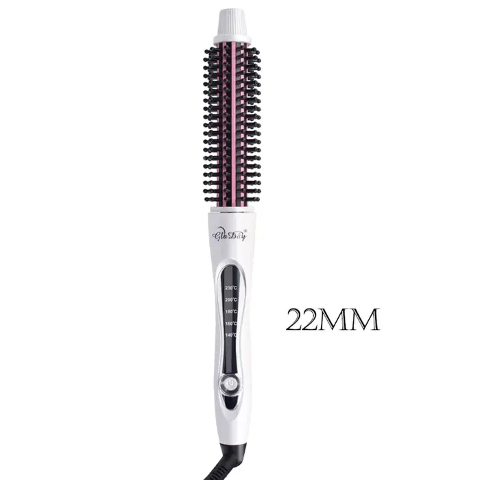 Bigoudi brosse à lisser les cheveux peigne chauffant chaud cheveux raides Styler ondulation fer à fr