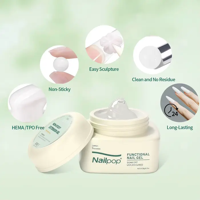 Nailpop HEMA/TPO – Gel adhésif Non collant