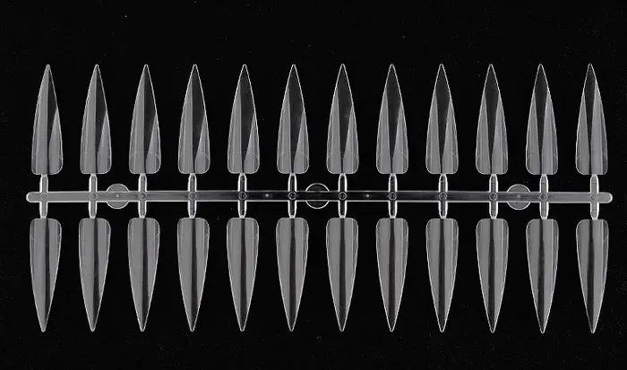 240 pièces ensemble d'art des ongles clair naturel couverture complète ovale extrémité pointue Stiletto longs faux