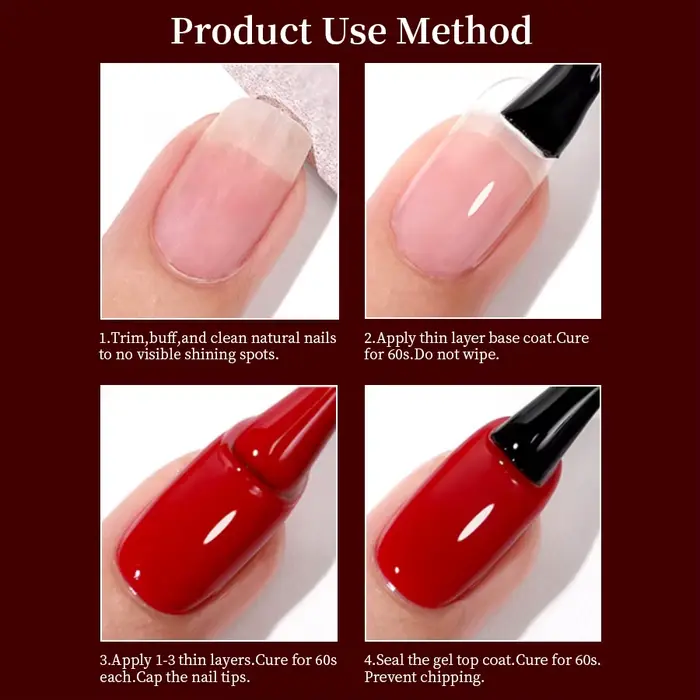 RSNAIL rouge Gel pur vernis à ongles Gel noël
