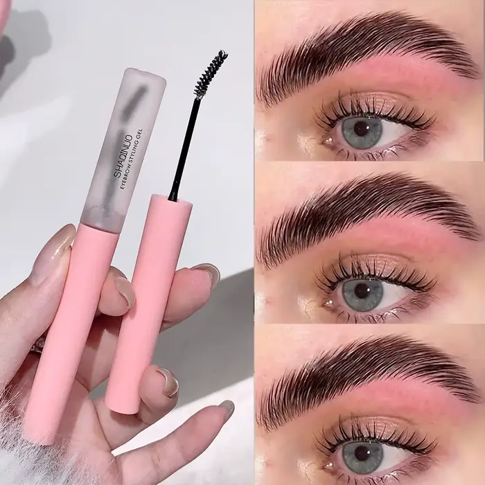 Gel à sourcils 3D, crème de réglage des sourcils sauvages, maquillage, colle coiffante, Texture soye
