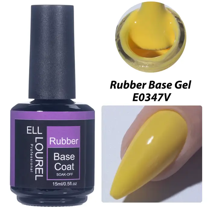 ELL Modirel-Verhéritage à Ongles Gel, Base en Caoutchouc Rose Français, Couleur Déficitive, Manucure