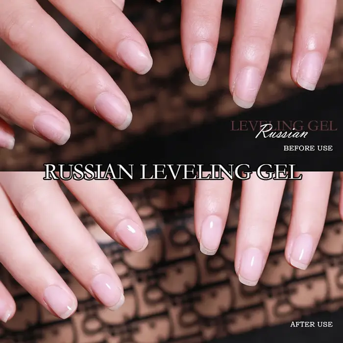 Vendeeni Nouveau Gel de Vernis à Ongles Autolissant Russe, Base Forte, Sain, Semi-Permanent UV pour Soin et Réparation des Ongles