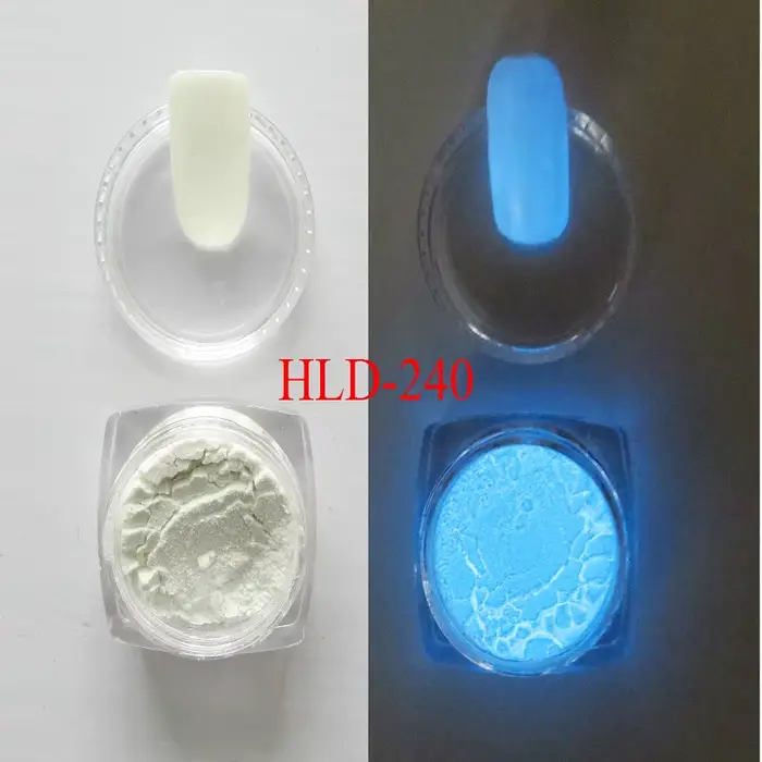 Poudre phosphorescente, poudre à ongles phosphorescente, pigment lumineux, poudre photoluminescente,
