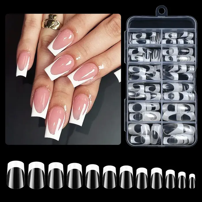 Ongles à pression en Gel souple et transparent
