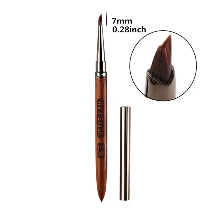 Pinceau à ongles triangulaire 8Style pour nail art, pinceau liner acrylique, stylo de dessin pour ra