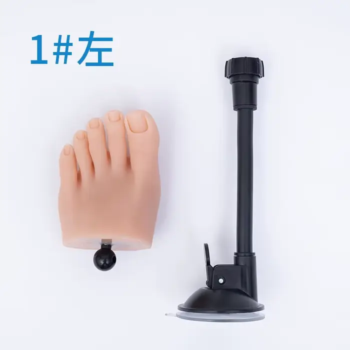 Nail Practice Demi Pied Modèle Silicone Liquide Réaliste Manucure Acrylique Mannequin Pieds Formatio
