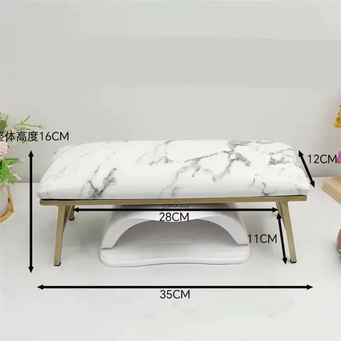 1 ensemble de Table de manucure en marbre, tapis pour ongles, repose-main, coussin, oreiller, suppor