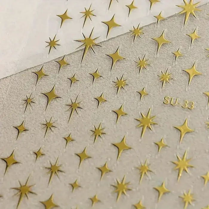 Autocollants pour ongles Y2K Starburst