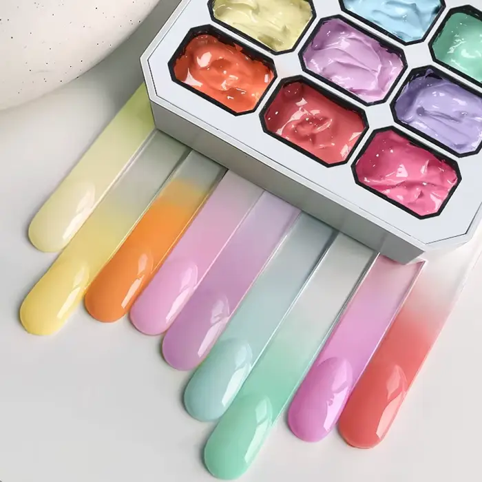 UR SUGAR 9 couleurs/1 groupe Pat peinture Gel ongles 4 en 1 Semi Permanent tremper les ongles UV LED