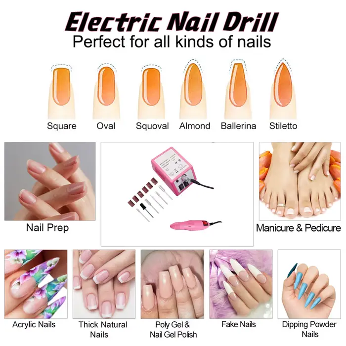 Ensemble de perceuses à ongles professionnelles