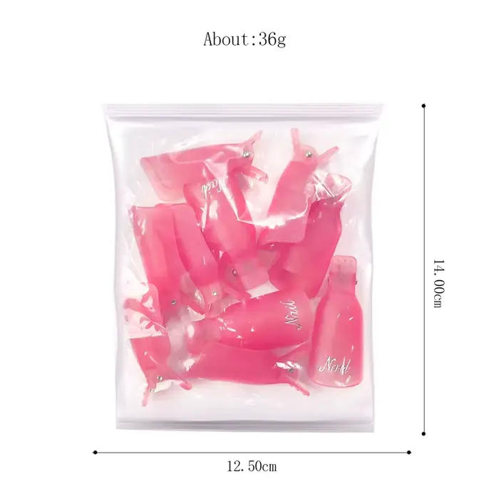 Clips dissolvant de vernis à ongles Gel UV