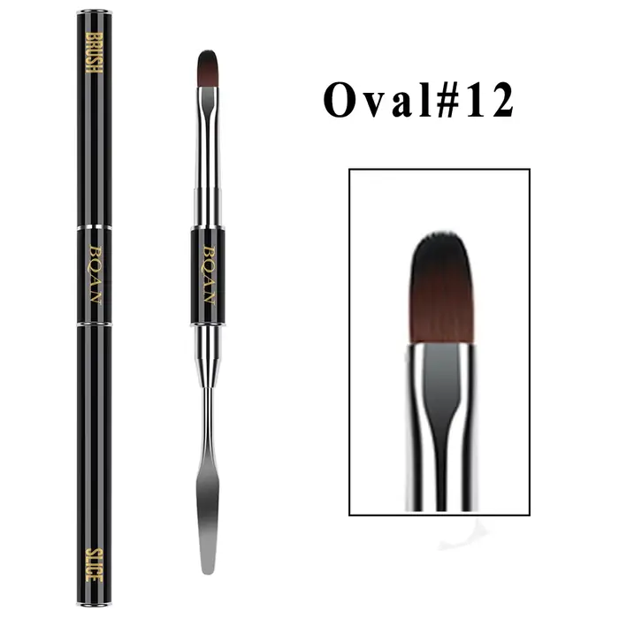 Brosse à ongles, brosse ovale avec spatule