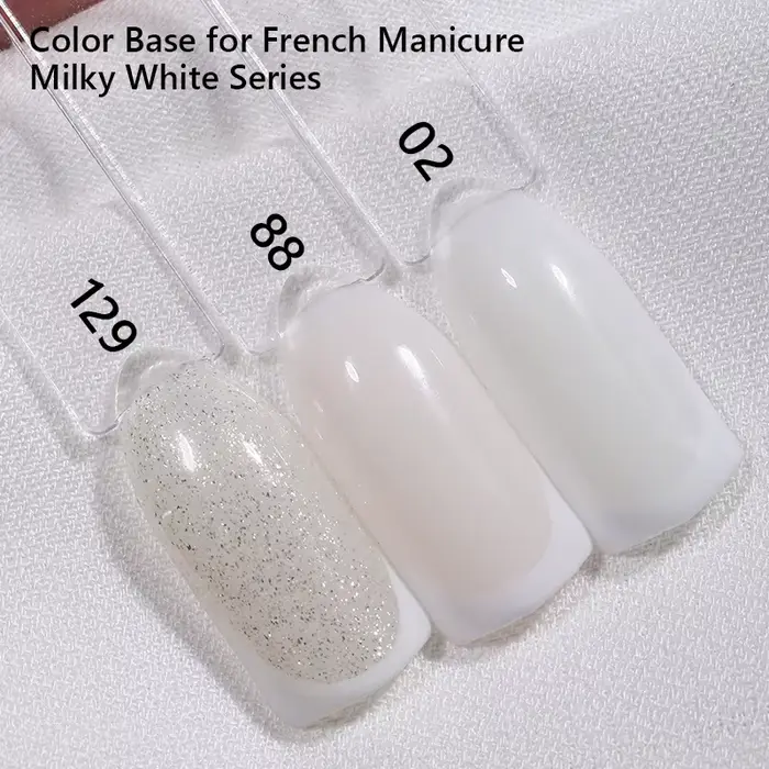 MSHARE lait blanc laiteux Base Gel vernis Camouflage couleur caoutchouc Base ongles couche de base 1