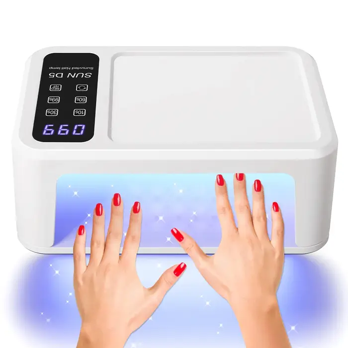 480W professionnel UV LED Gel lampe à polymériser avec fonction de blanchiment 140LEDS