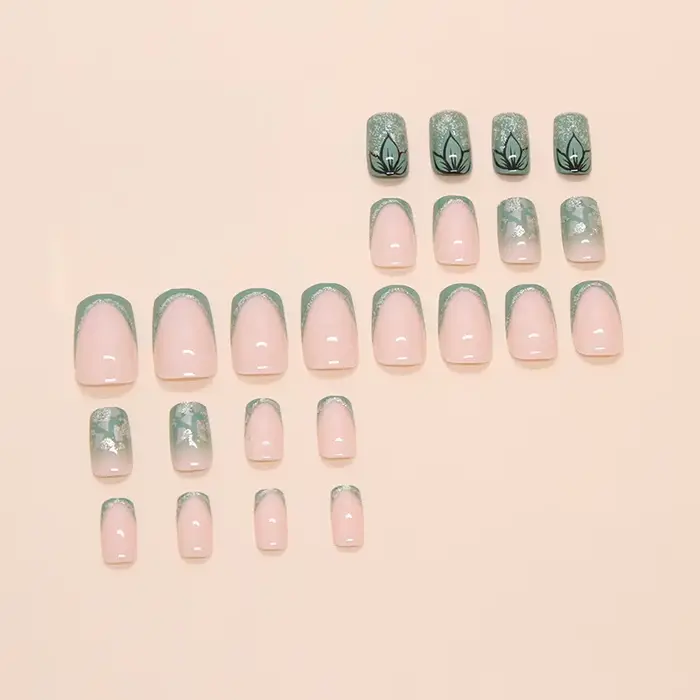 Faux ongles courts et moyens pour femmes et filles