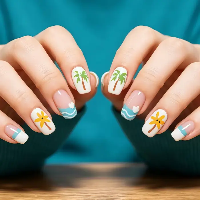 24 faux ongles de style occidental