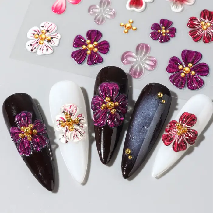 Hipster pur violet rose fleurs Rose printemps Lily camélia marguerite gelée fleur de cerisier Magnol
