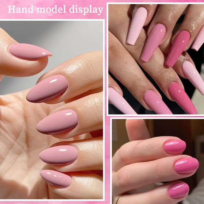 10 pièces de vernis à ongles gel de couleur unie pour une longue brillance