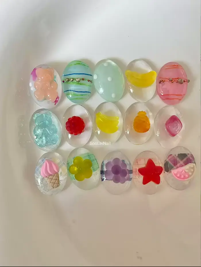 Moule en silicone pour nail art en forme de oursons gommeux mignons