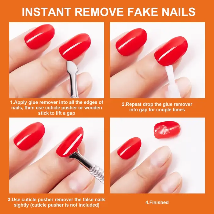 Dissolvant de colles pour enlever les faux ongles