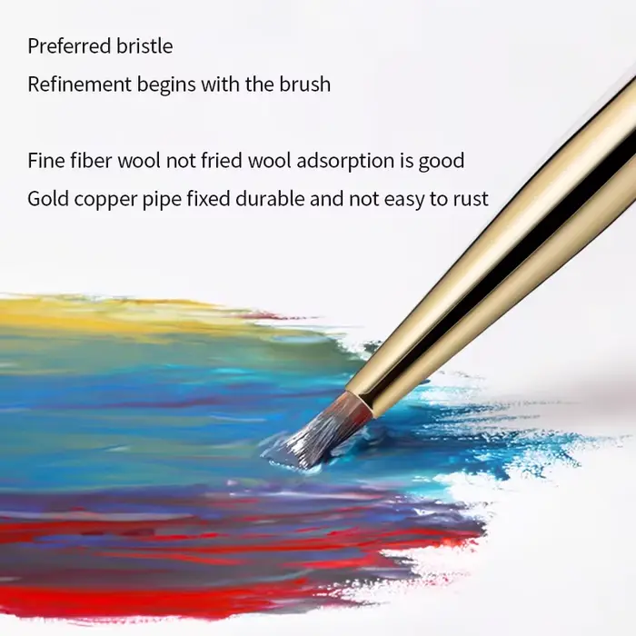 Pinceau de peinture triangulaire pour ongles