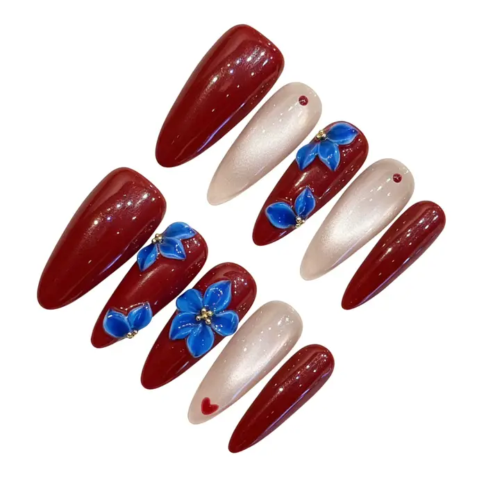 Faux ongles Vintage faits à la main