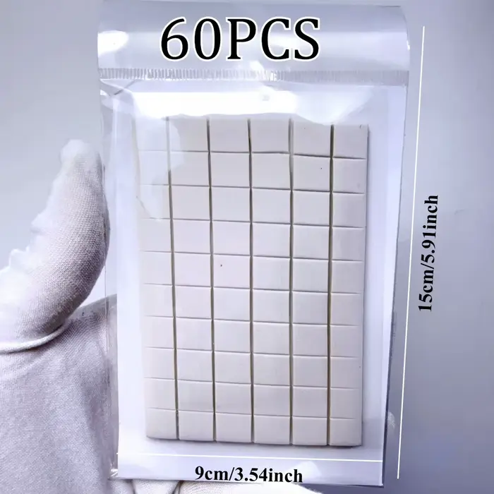 30/60 pièces de pâte à modeler réutilisable pour nail art avec base Lotus pour présentoir de faux ongles et séance photo