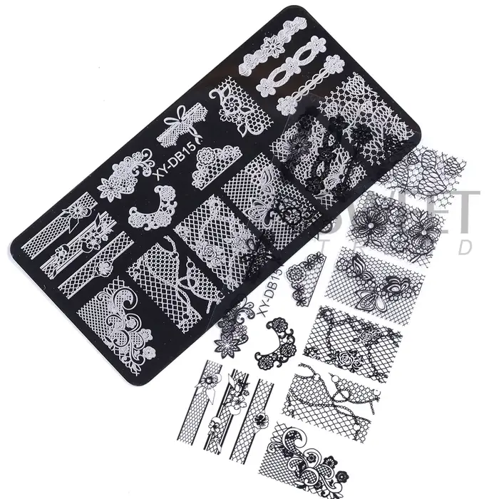 Plaque d'estampage pour Nail Art de mariage