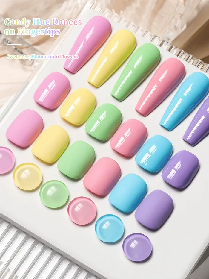 1/6 pièces printemps et été manucure populaire chérie bonbons série 6 couleurs en option vernis à ongles Gel Salon
