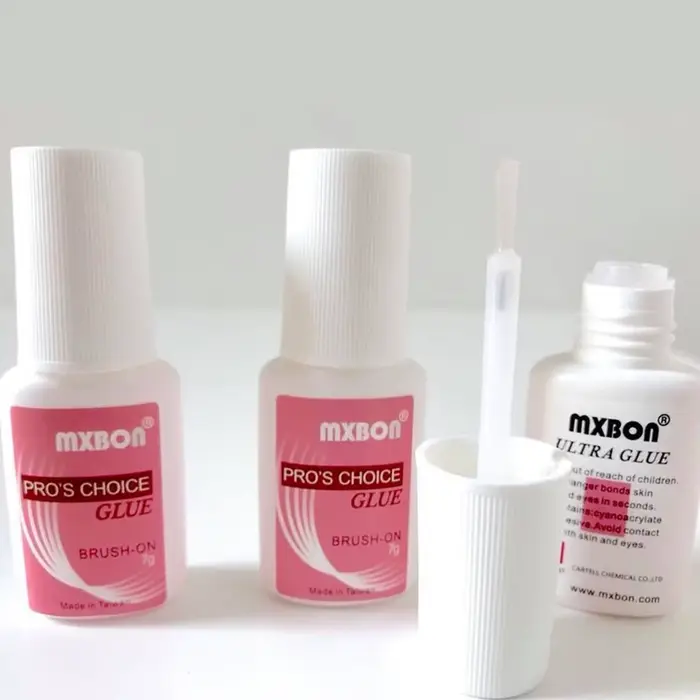 Colle professionnelle pour faux ongles, 7 g/bouteille, à séchage rapide, pour pointes d'ongles en ac