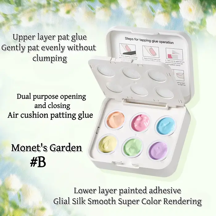 Nouvel ensemble de tampons à ongles 6 couleurs