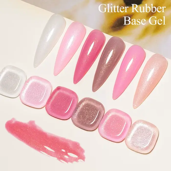 Vernis Gel à Base de caoutchouc à paillettes