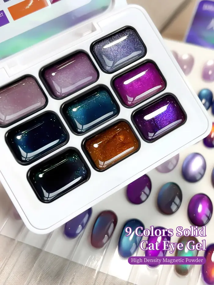 Jillradia 9 Couleurs Gel à Tapoter Semi-Solide Effet Estompé Haute Saturation Populaire Spécial Salon de Manucure