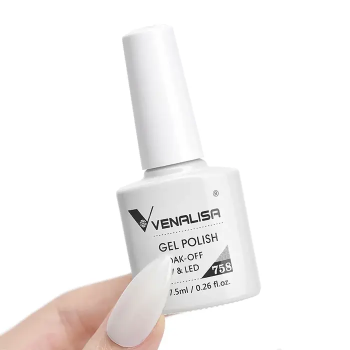 Vernis à ongles en gel Venalisa VIP3 sans HEMA, sans TPO, à retirer par trempage, UV LED, haute pigmentation, longue tenue, usage professionnel en salon, 7,5 ml
