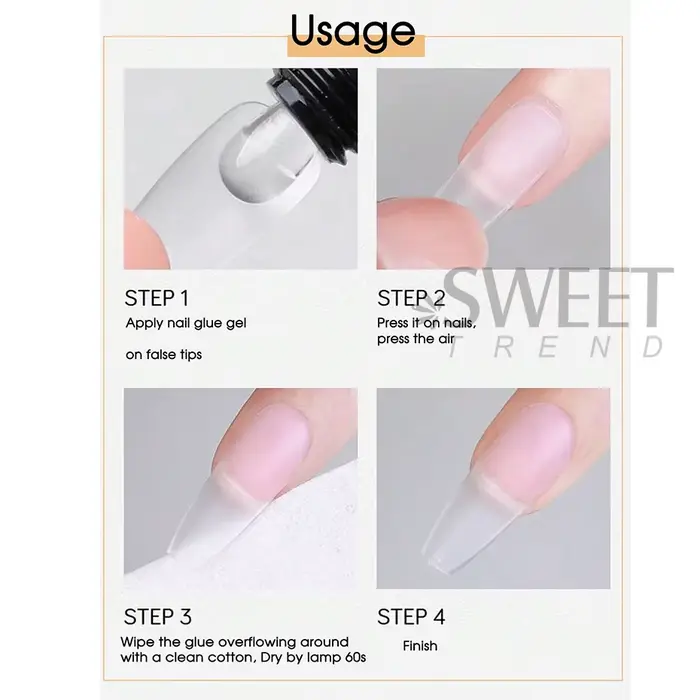 Gel pour faux ongles doux