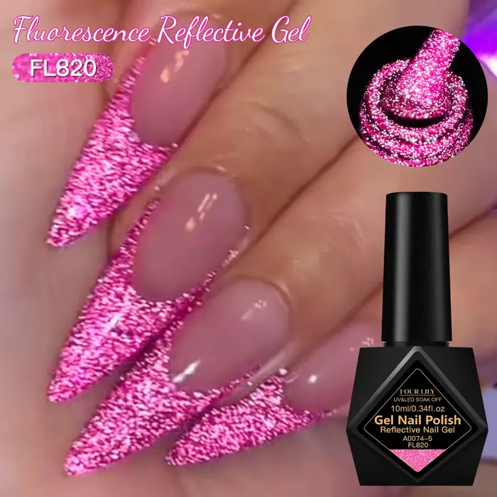 Vernis à ongles en Gel réfléchissant fluorescent