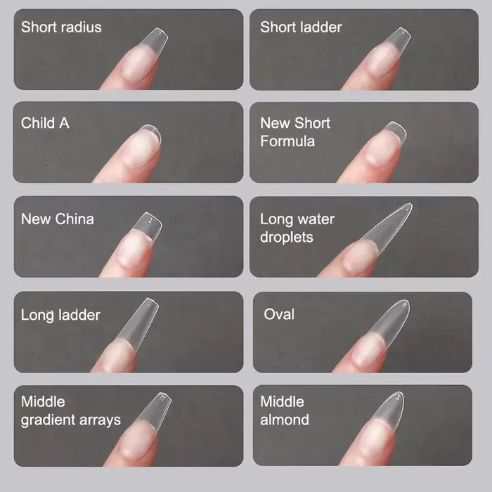 100 faux ongles par boîte