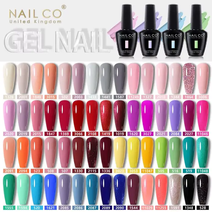 NAILCO – ensemble de vernis à ongles UV de 15ml
