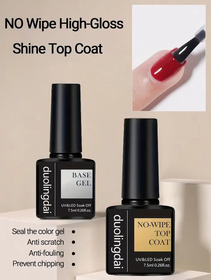 Lot de 2 vernis gel sans résidu 7
