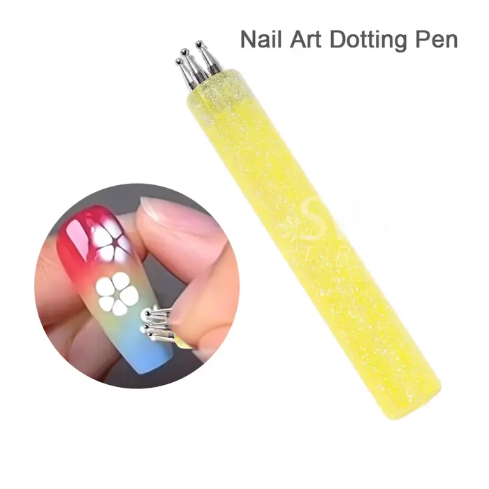 SWEET TREND - 1 pièce Stylo de nail art à 5 pétales pour dessiner des fleurs à cinq