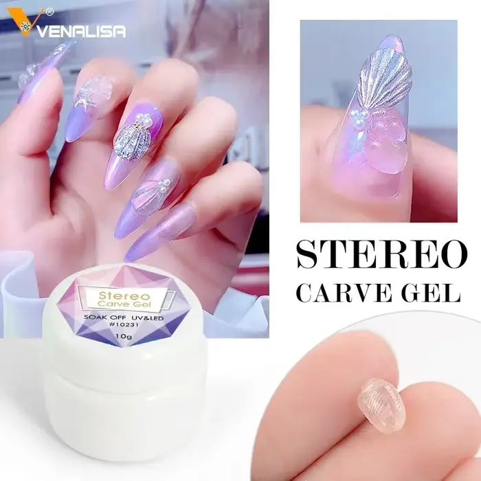 VENALISA japonais 5D modélisation stéréoscopique Sculpture Gel UV LED 15g peinture à ongles 3D