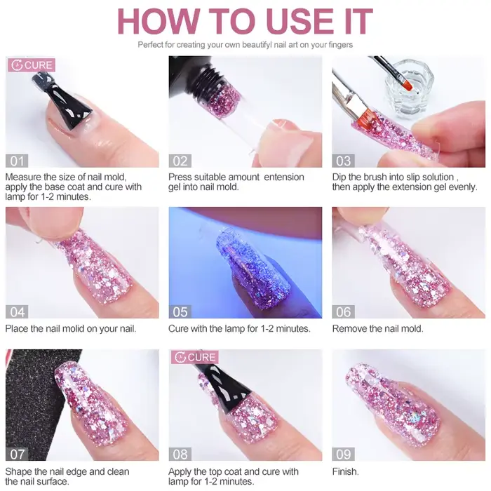 Ensemble de Gel pour ongles en Poly