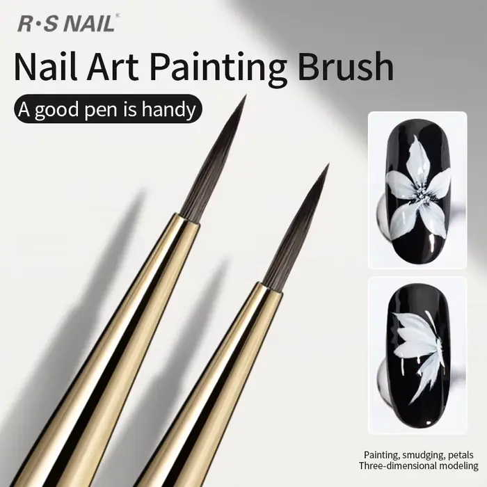 RS Nail Art peinture pinceau lignes acryliques stylo rayures grille fleur papillon dessin aquarelle pinceaux bricolage Design manucure outils
